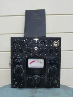 1950s Taylor Model 45A Series 2 Valve Tester With Instruction Manual