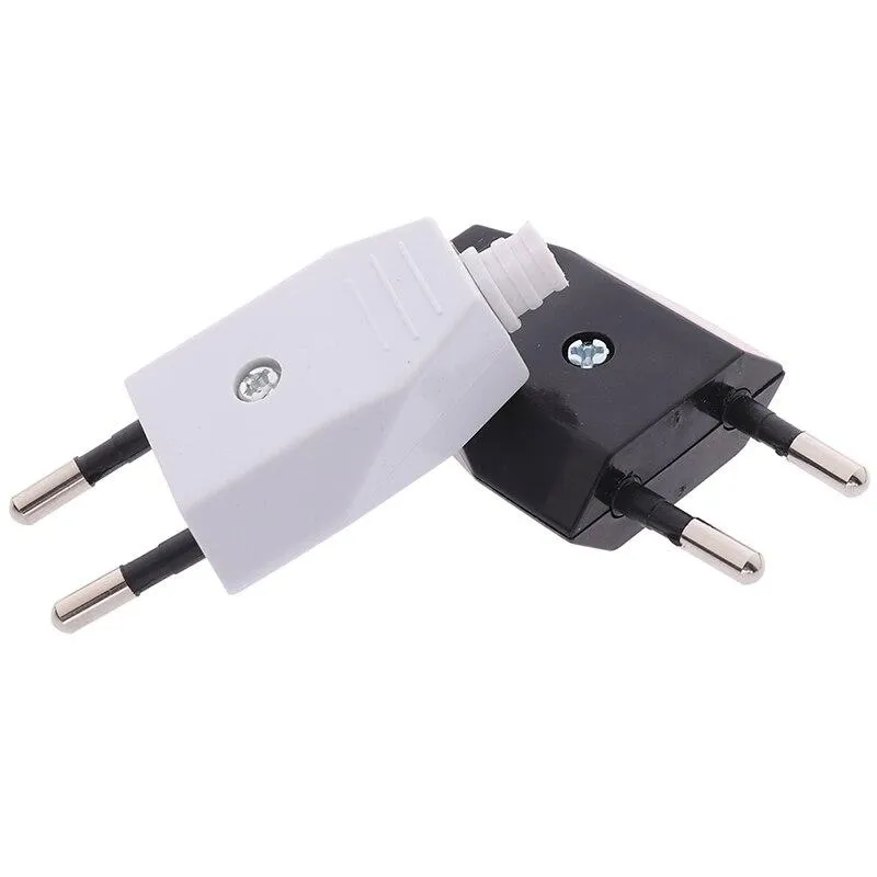 2 Pin EU Plug Male Female Electric Plug Socket European Wiring Power Extension Cord Adapter Connector Detachable