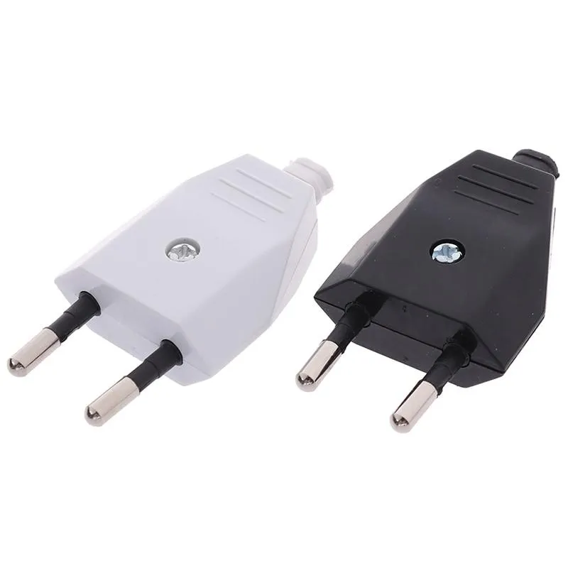 2 Pin EU Plug Male Female Electric Plug Socket European Wiring Power Extension Cord Adapter Connector Detachable