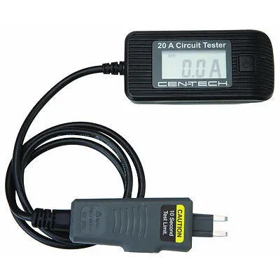 20 Amp Snap in Auto Automotive Mechanics Fuse Circuit Tester Testing Test Tool
