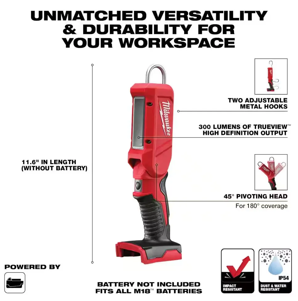 2352-20 Milwaukee M18 LED Stick Light 300 Lumens (Tool Only)