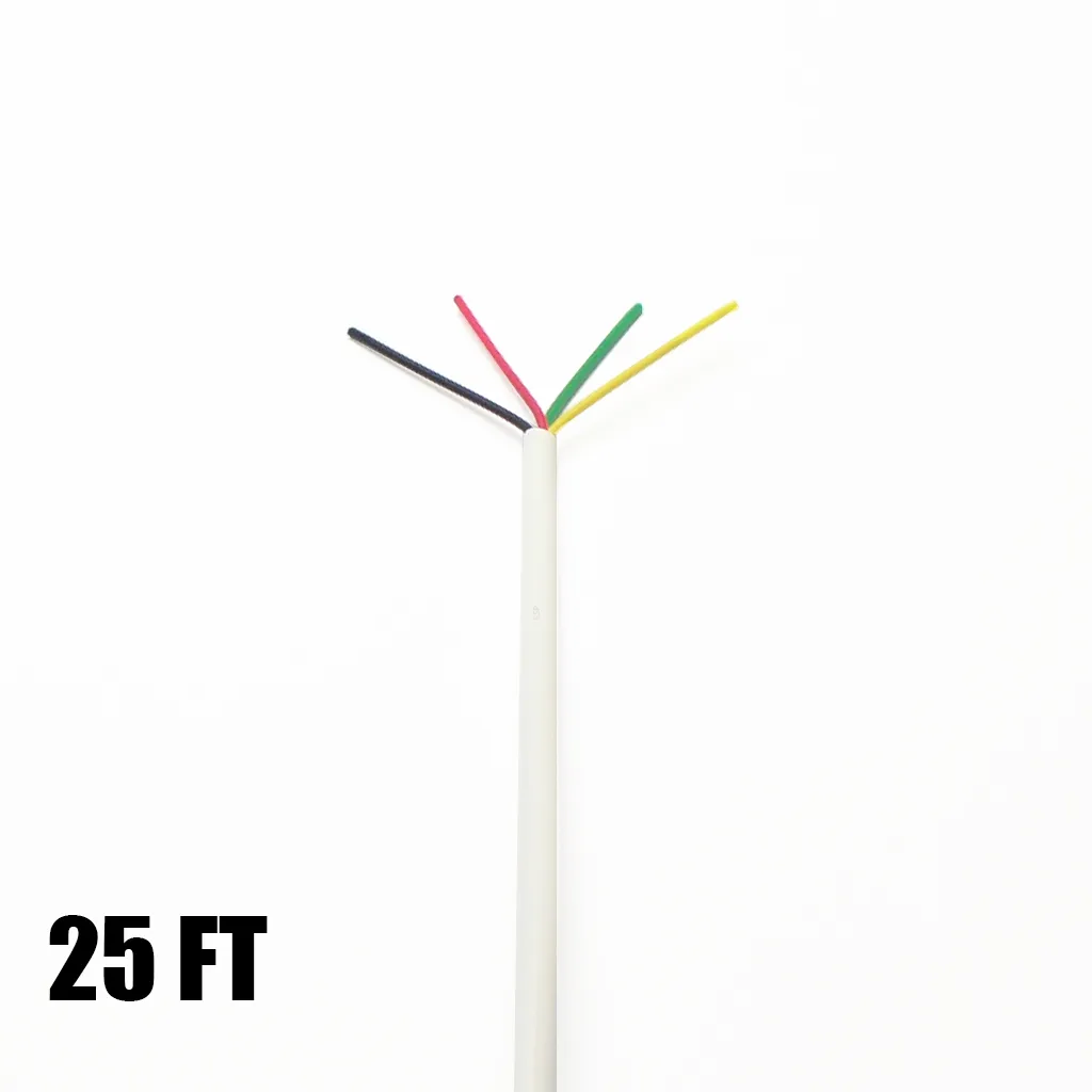 25 ft. roll of 22 ga. 4 conductor solid wire