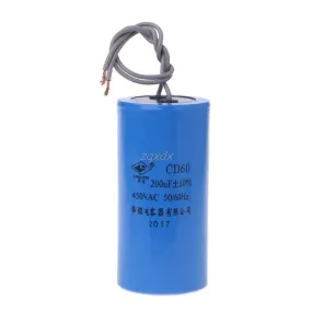 250-450V AC 200uF Appliance Motor Start Run Capacitor CD60 High Quality Hot Drop ship