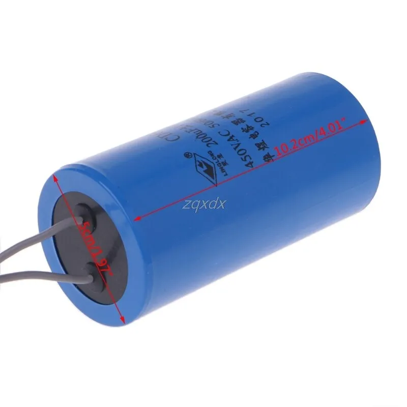 250-450V AC 200uF Appliance Motor Start Run Capacitor CD60 High Quality Hot Drop ship