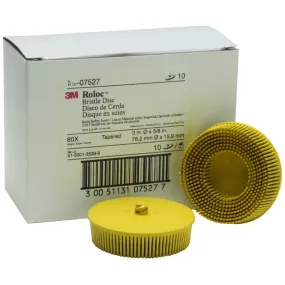 3M 7527 Disc Roloc Bris 80Gr 3" 10/Box Yello