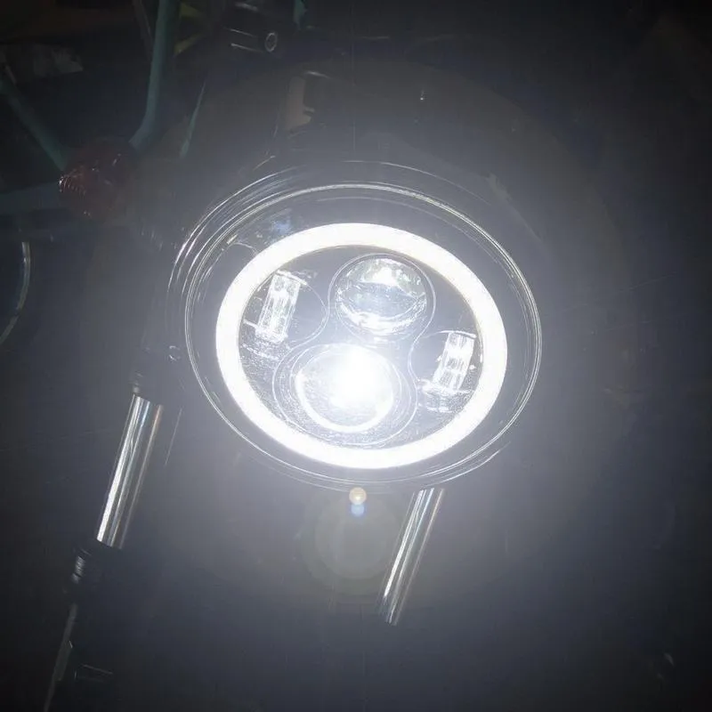 7 inch LED Headlight Projector with DRL and Turn Signal Lights & Bracket Ring