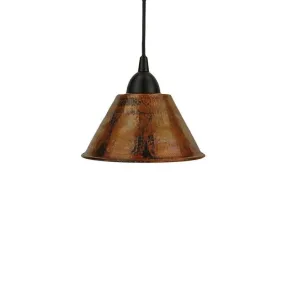 7" Copper Cone Pendant Light