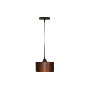 8" Copper Round Cylinder Pendant Light