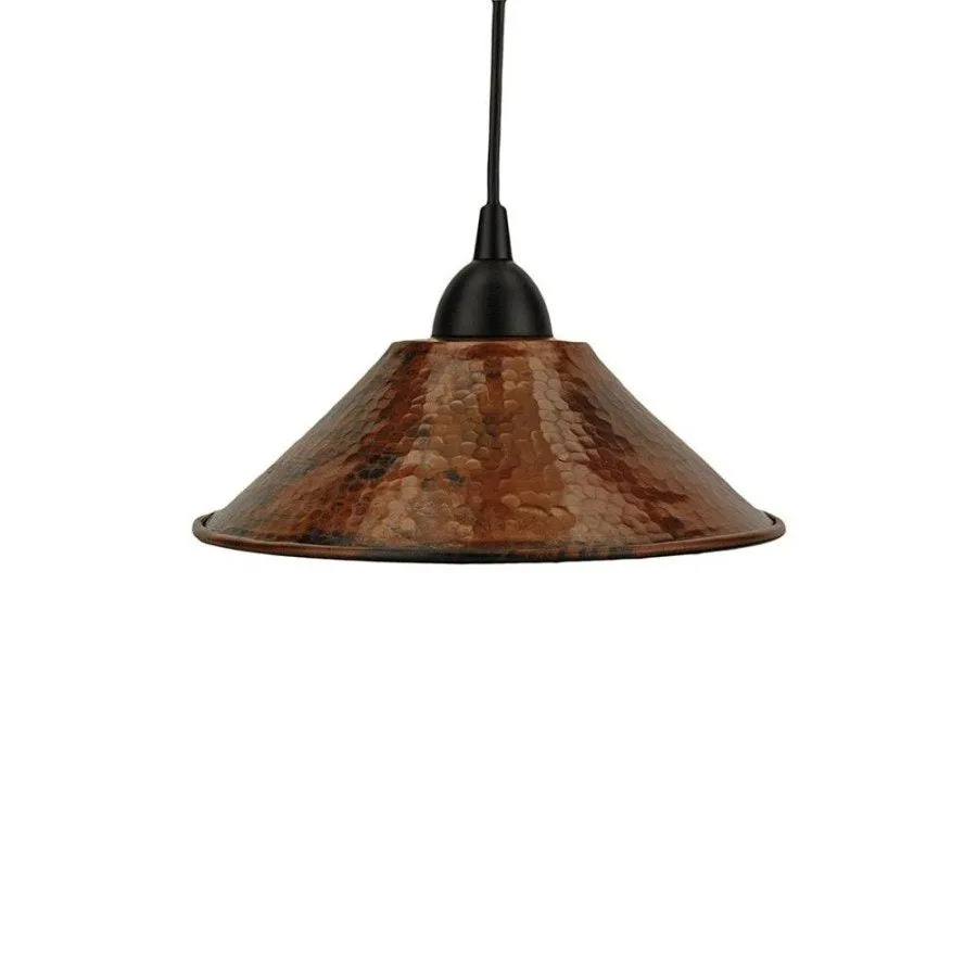 9" Copper Cone Pendant Light