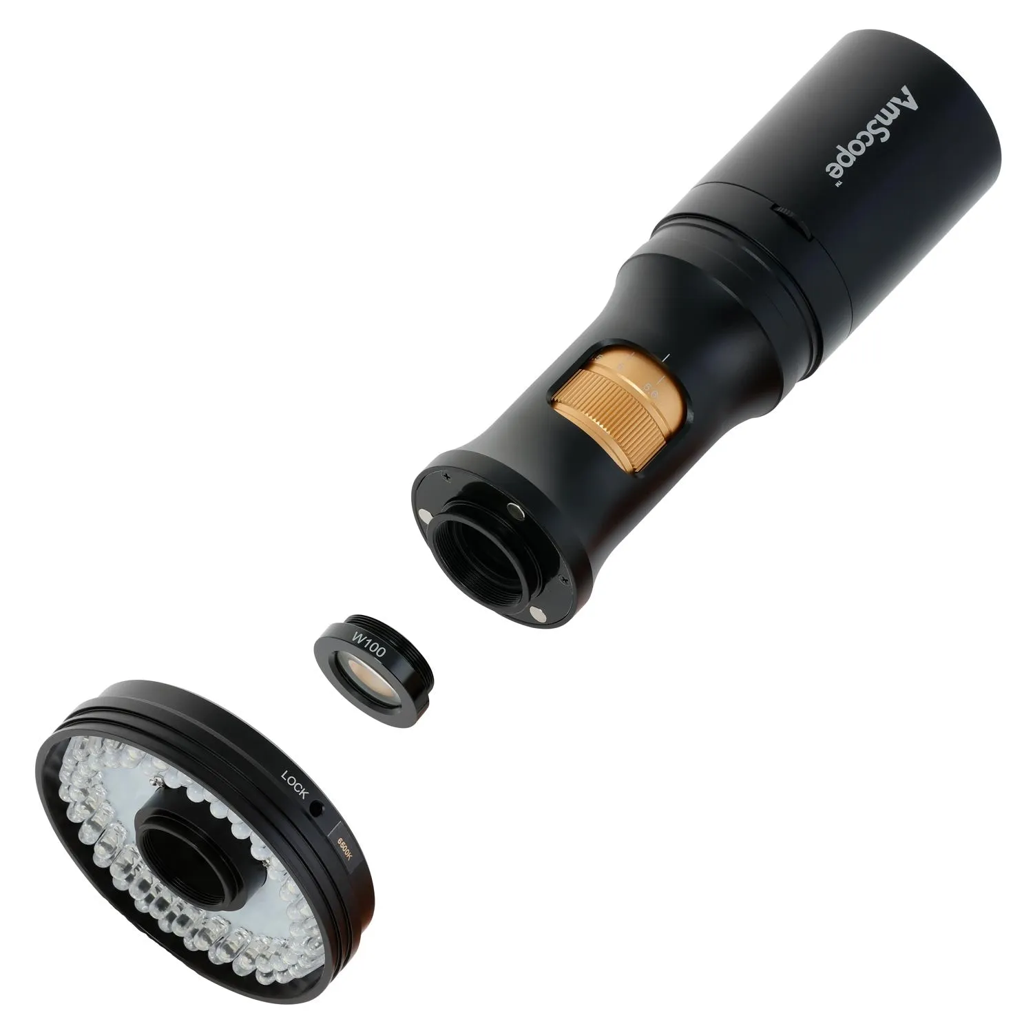 AmScope DM756 Series 8.3MP USB All-in-One Digital Microscope with Zoom Optics on Articulating Arm with Pillar