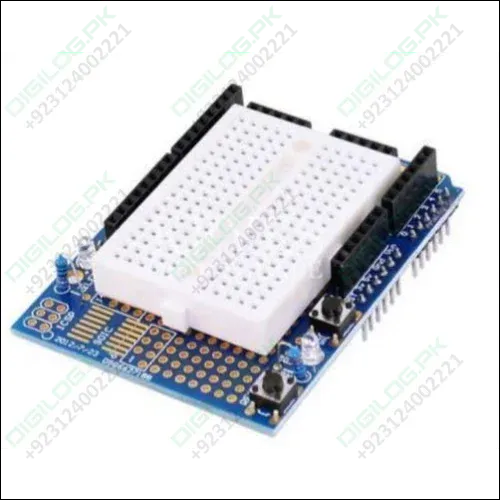 Arduino Uno Proto Shield With Syb-170 Mini Breadboard In Pakistan