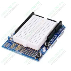 Arduino Uno Proto Shield With Syb-170 Mini Breadboard In Pakistan