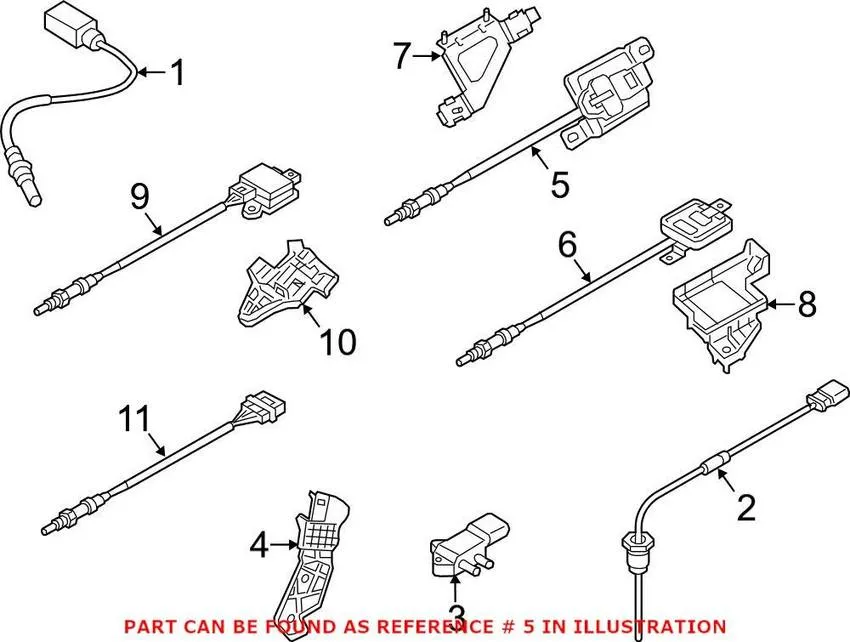 Audi Oxygen Sensor – Front 4H0907807L