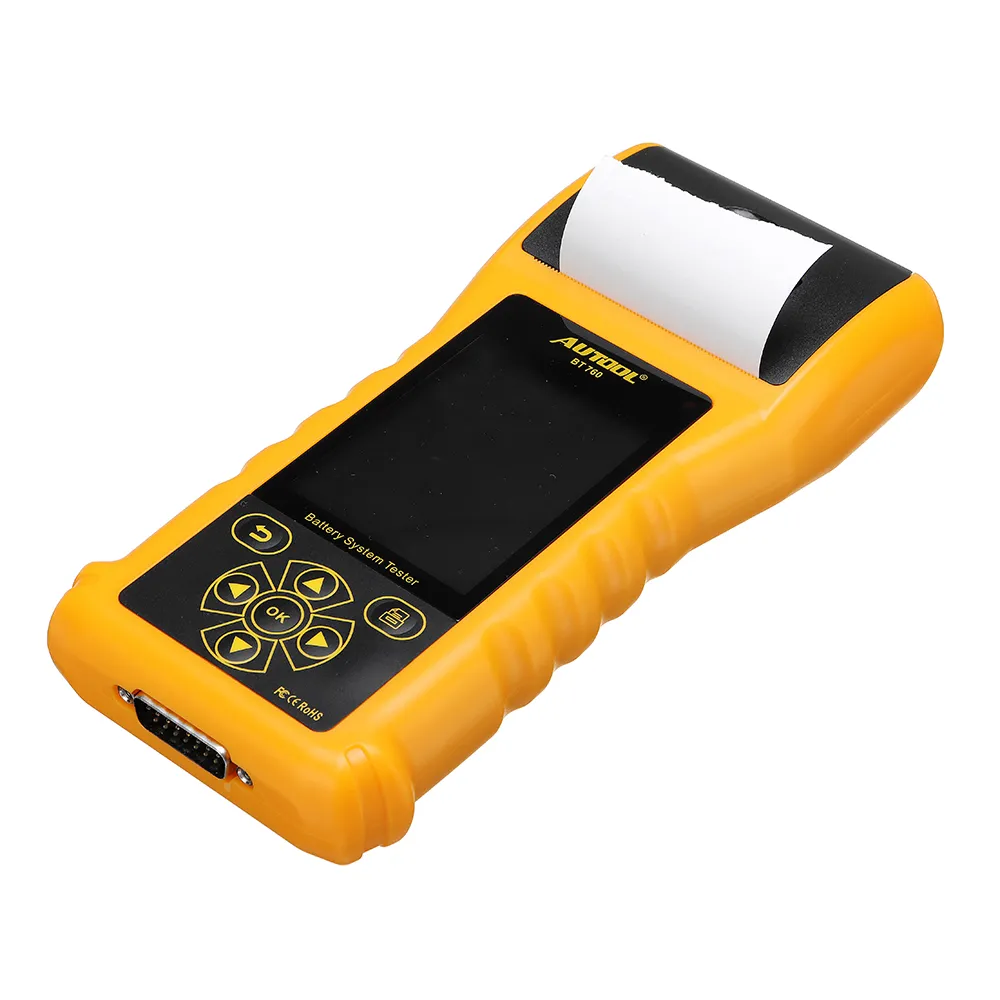 Autool BT760 Car Battery Tester Capacity Internal Resistance Detector 12V Support One-Click Data Printing for Auto Trucks