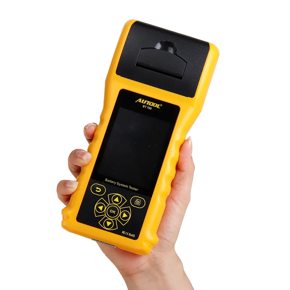 Autool BT760 Car Battery Tester Capacity Internal Resistance Detector 12V Support One-Click Data Printing for Auto Trucks