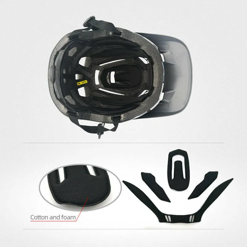 Bike Cap Bicycle Safety Sport TT Cycling Helmet With Visor MTB Mountain Integrally-Molded Specialized Trail Helmet For Women Men