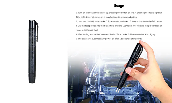 Brake Fluid Tester For DOT3/DOT4