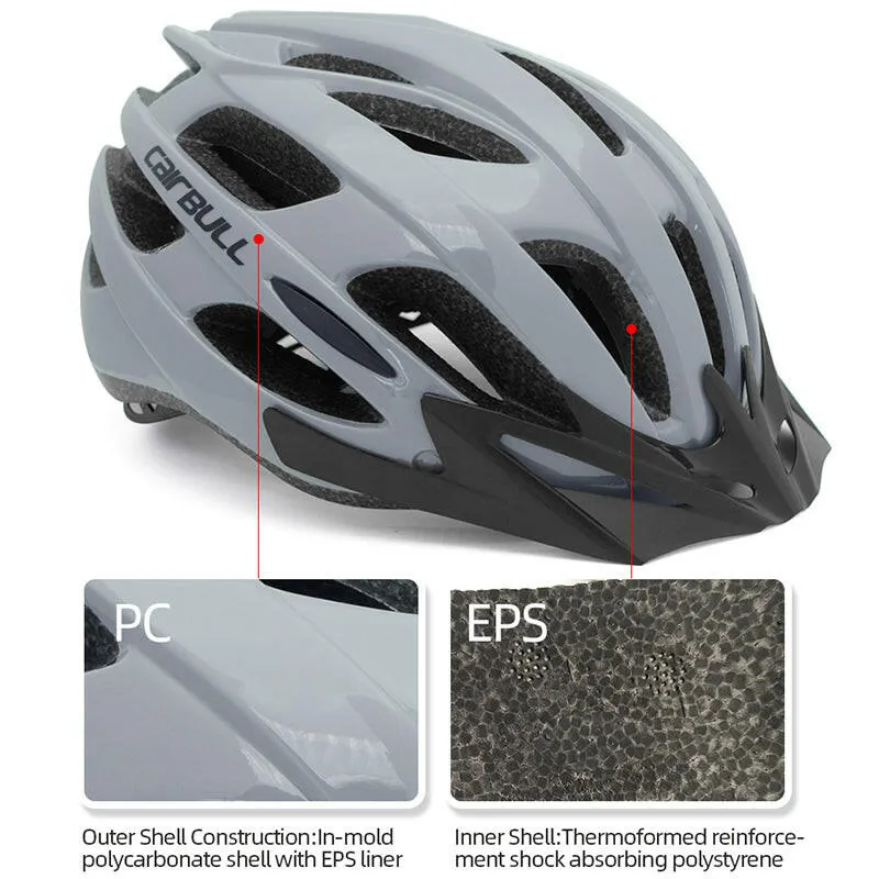 CAIRBULL Aero Road Bike Helmet Specialized MTB Cycling Helmets Goggles Adult Men Women Removable Visor Lens With Taillight EPS