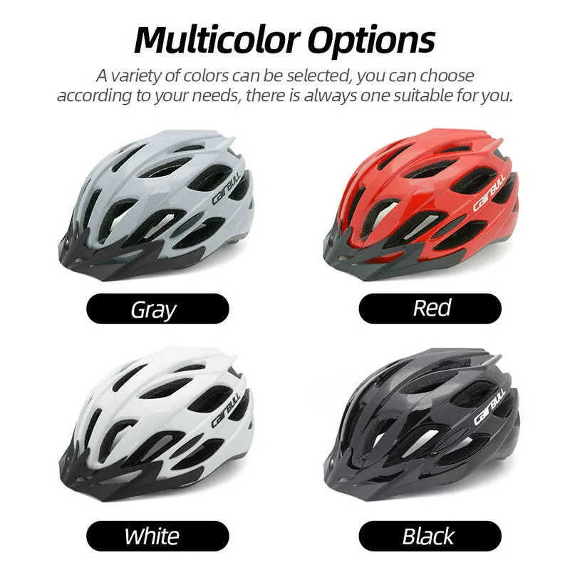 CAIRBULL Aero Road Bike Helmet Specialized MTB Cycling Helmets Goggles Adult Men Women Removable Visor Lens With Taillight EPS