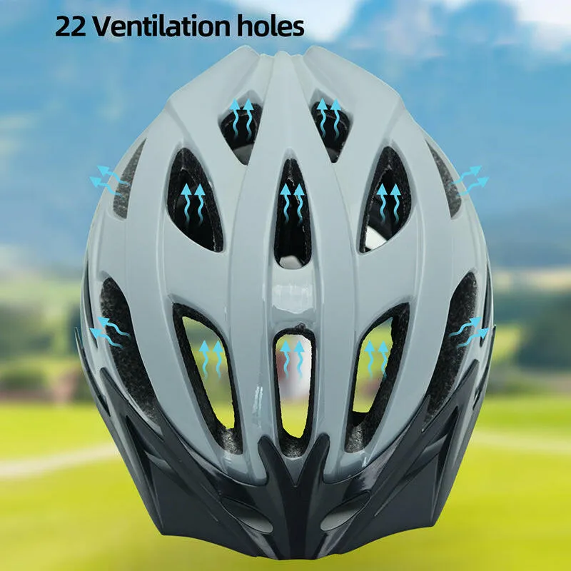 CAIRBULL Aero Road Bike Helmet Specialized MTB Cycling Helmets Goggles Adult Men Women Removable Visor Lens With Taillight EPS