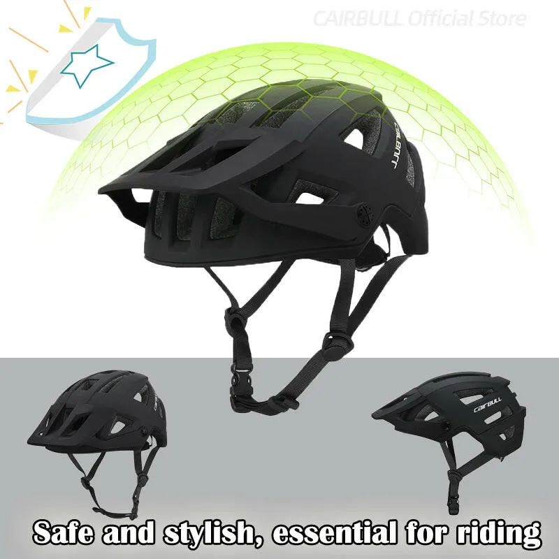 Cairbull Bicycl Helmet Light Weight 19 Vents Adjustable Visor Cycling Equipment for Trail/AM/MTB Riding Fashion Bike Helmets