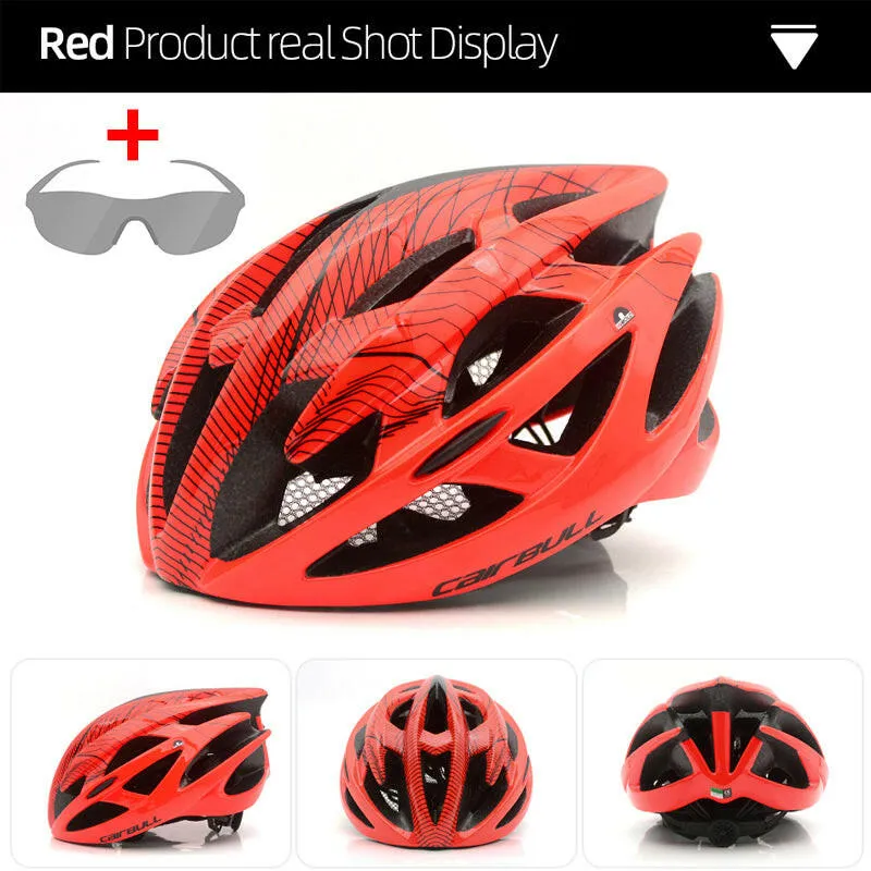 Cairbull Bike Helmet Road Cycling Safety Helmet Ultralight Integrally-Molded With Insect Net for Men Women Casco Bicicleta EPS