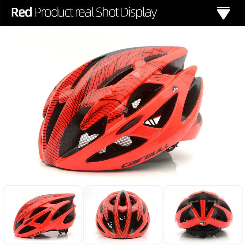 Cairbull Bike Helmet Road Cycling Safety Helmet Ultralight Integrally-Molded With Insect Net for Men Women Casco Bicicleta EPS