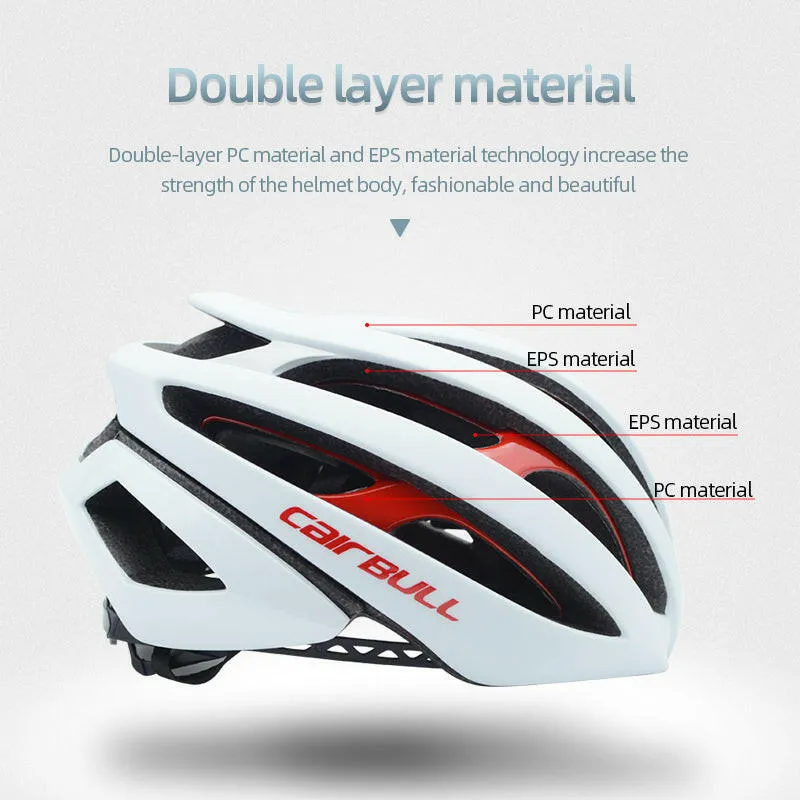 CAIRBULL Cycling Helmet for Man Woman Road Mtb Double EPS Structure Helmet Ultra-light Comfortable Breathable Safety Bike Helmet