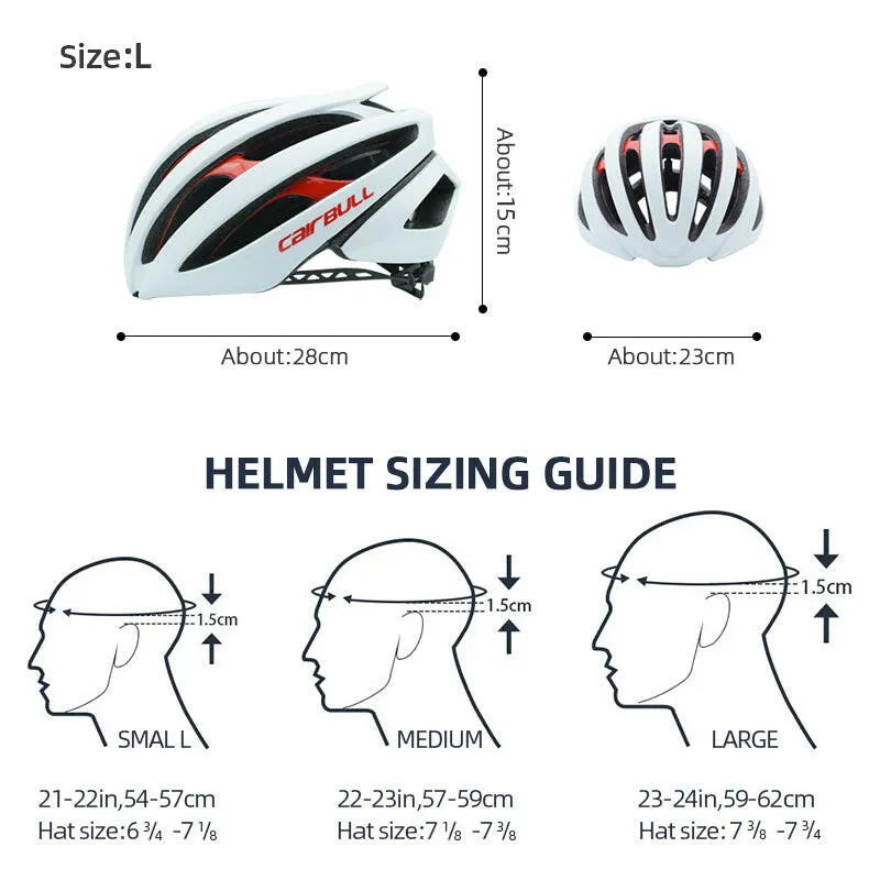 CAIRBULL Cycling Helmet for Man Woman Road Mtb Double EPS Structure Helmet Ultra-light Comfortable Breathable Safety Bike Helmet