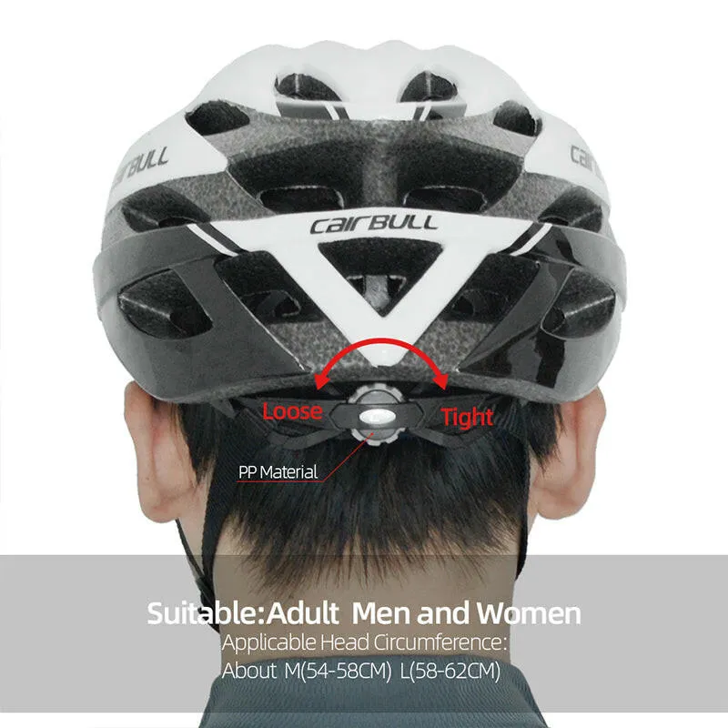 CAIRBULL Cycling Helmet Road Bike City Safety Helmets Super Light Sport Professional Ultralight Ventilated for Men Women EPS PC