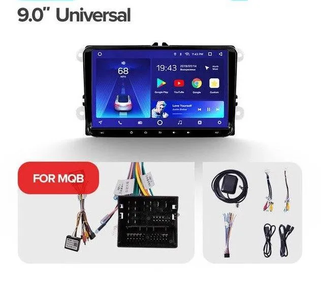 Car Dealz 9" Android 10.0 Volkswagen Touran Mk5 2003-2015 w CAM In Dash Plus OEM Fascia