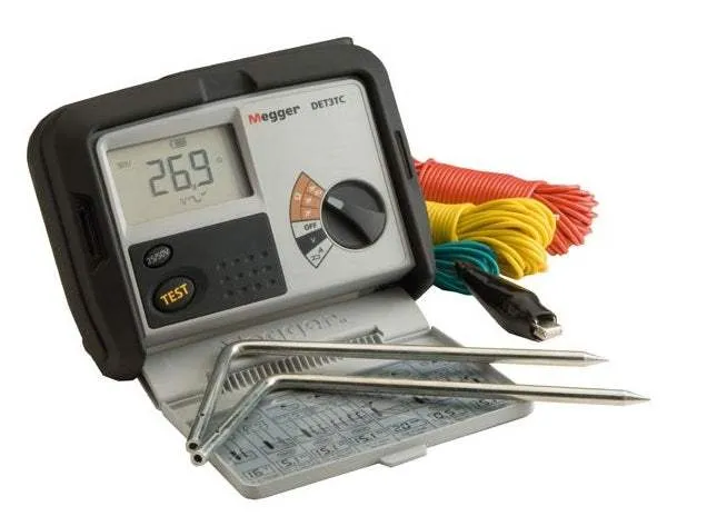 DET3TC Megger Digital Ground Tester New