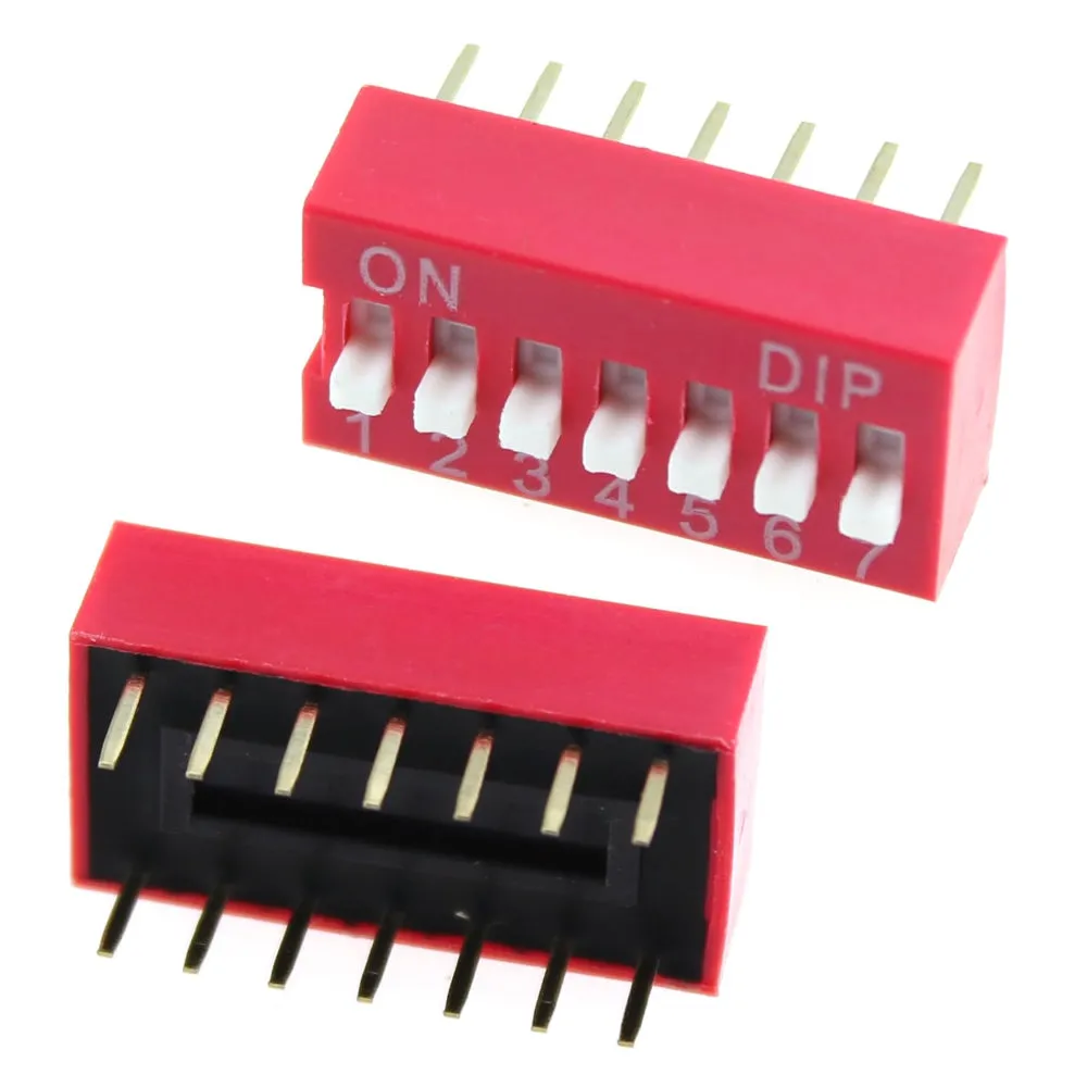 DIP Switch 14 Pin (7 Bit) Pitch 2.54mm