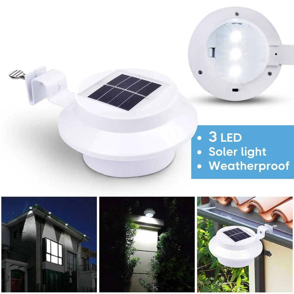 DIY Dusk to Dawn Wireless Solar LED Lights Waterproof 4ct/Pack