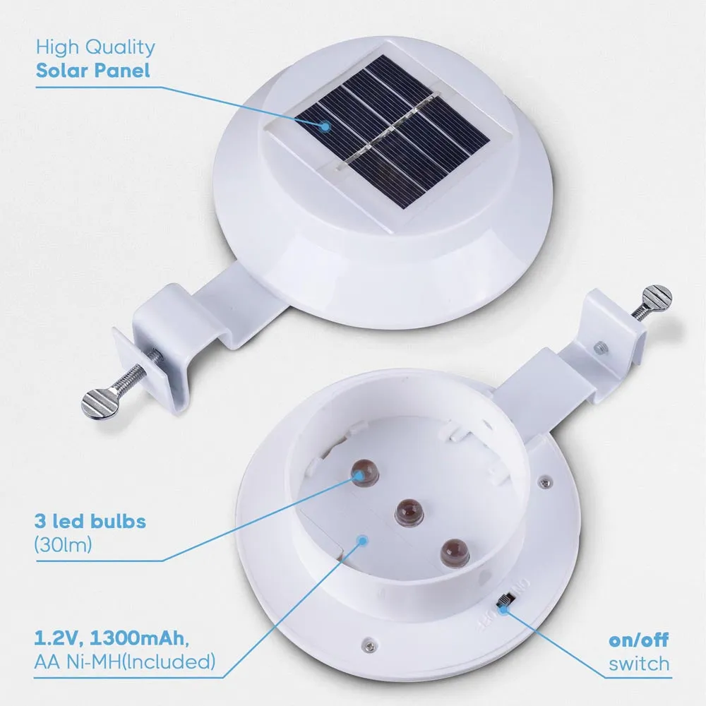 DIY Dusk to Dawn Wireless Solar LED Lights Waterproof 4ct/Pack