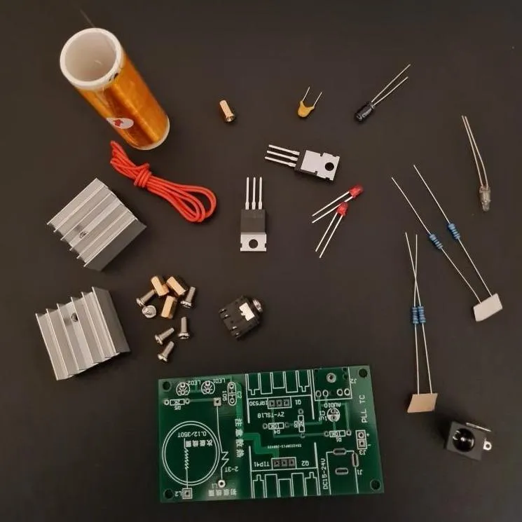 DIY Mini Tesla Coil Kit Module, Plasma Speaker Electronic Kit, 15W DC 15-24V 2A , Great Educational Toy