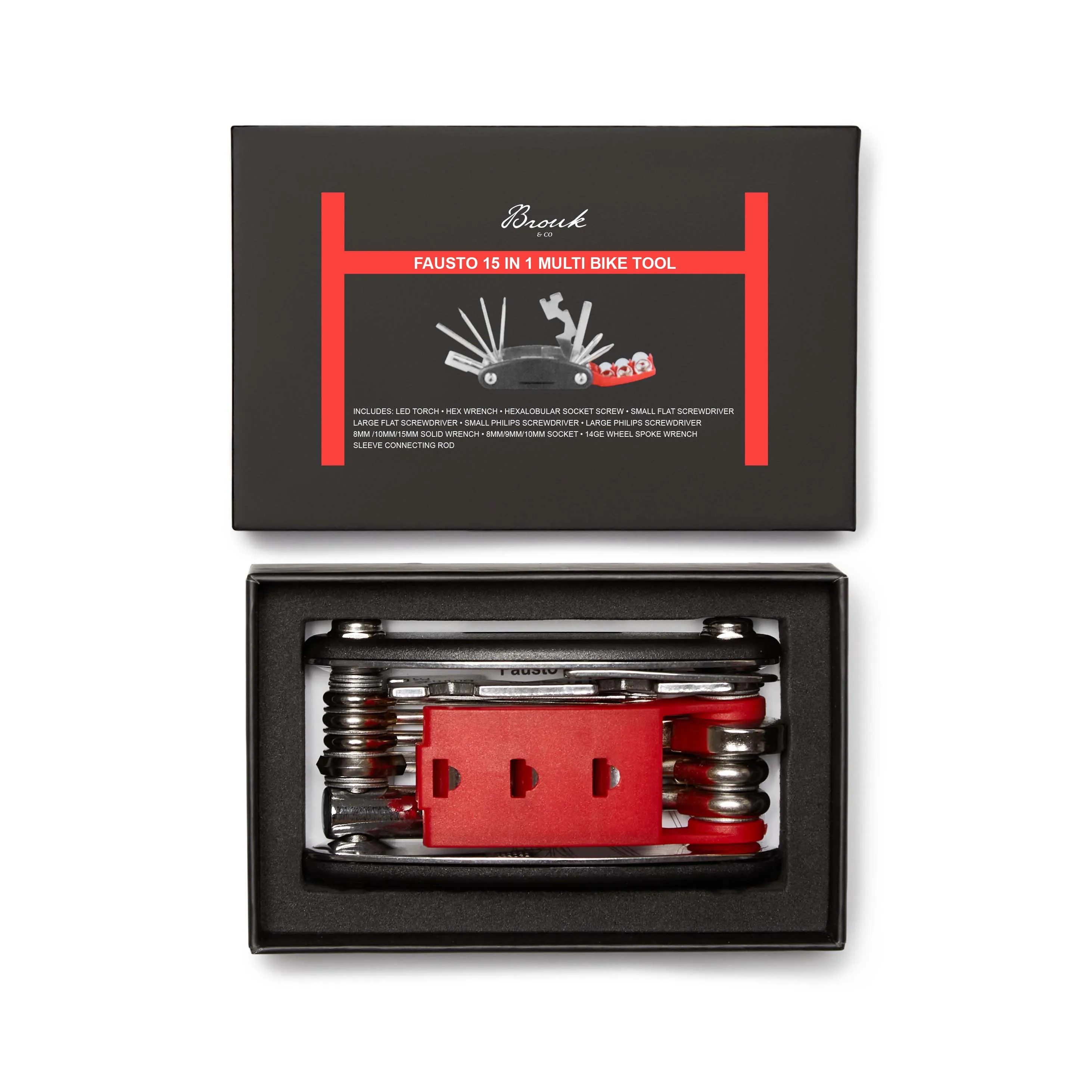 Fausto 15 In 1 Multi Bike Tool