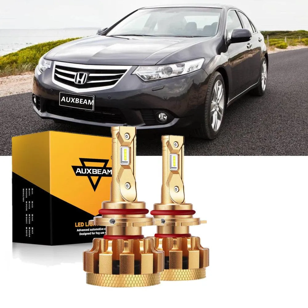 For 2000-2012 Honda Accord F-16 Plus Series Built-in Canbus Automotive Grade 14000LM LED Light Bulbs High Low Beam Bundle