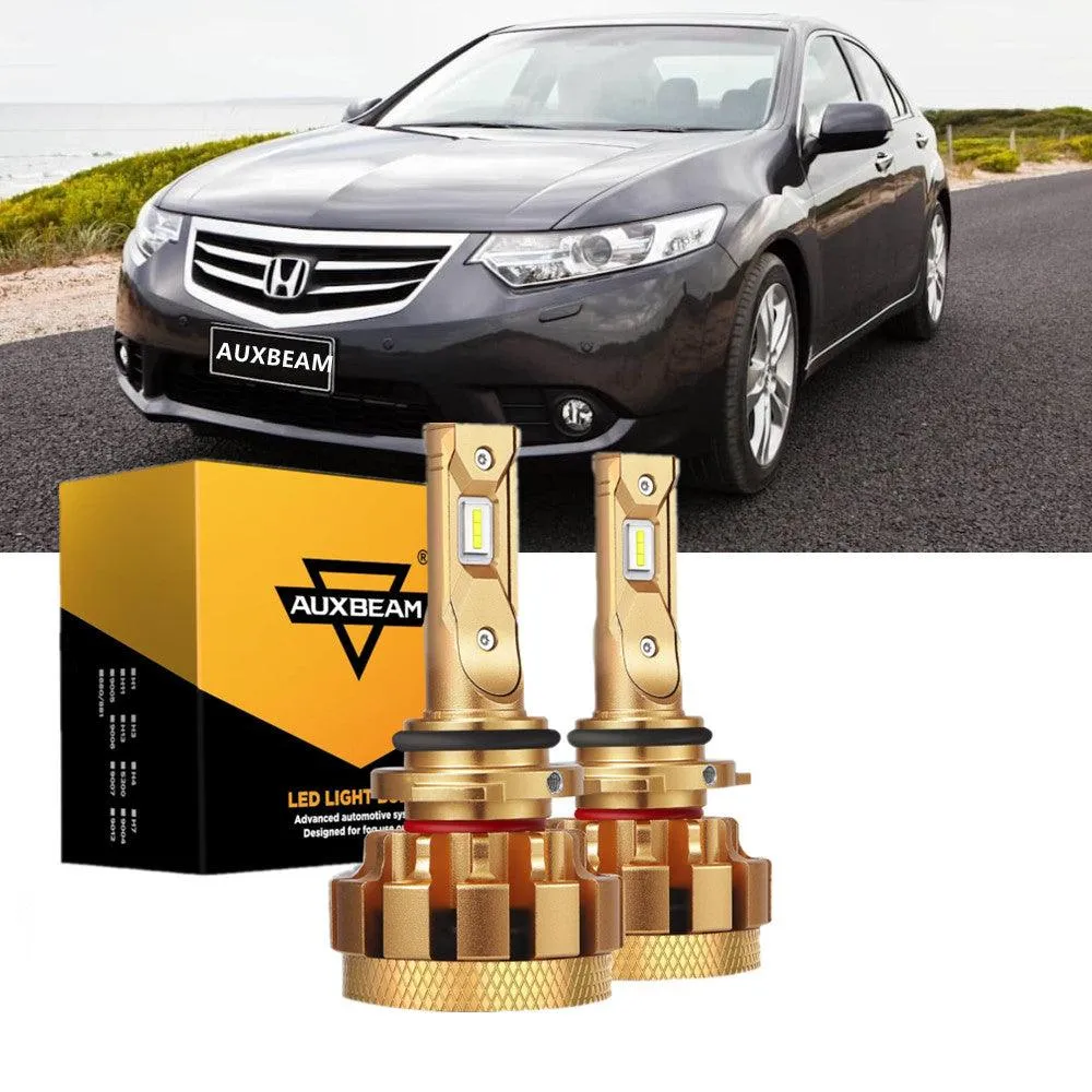 For 2000-2012 Honda Accord F-16 Plus Series Built-in Canbus Automotive Grade 14000LM LED Light Bulbs High Low Beam Bundle