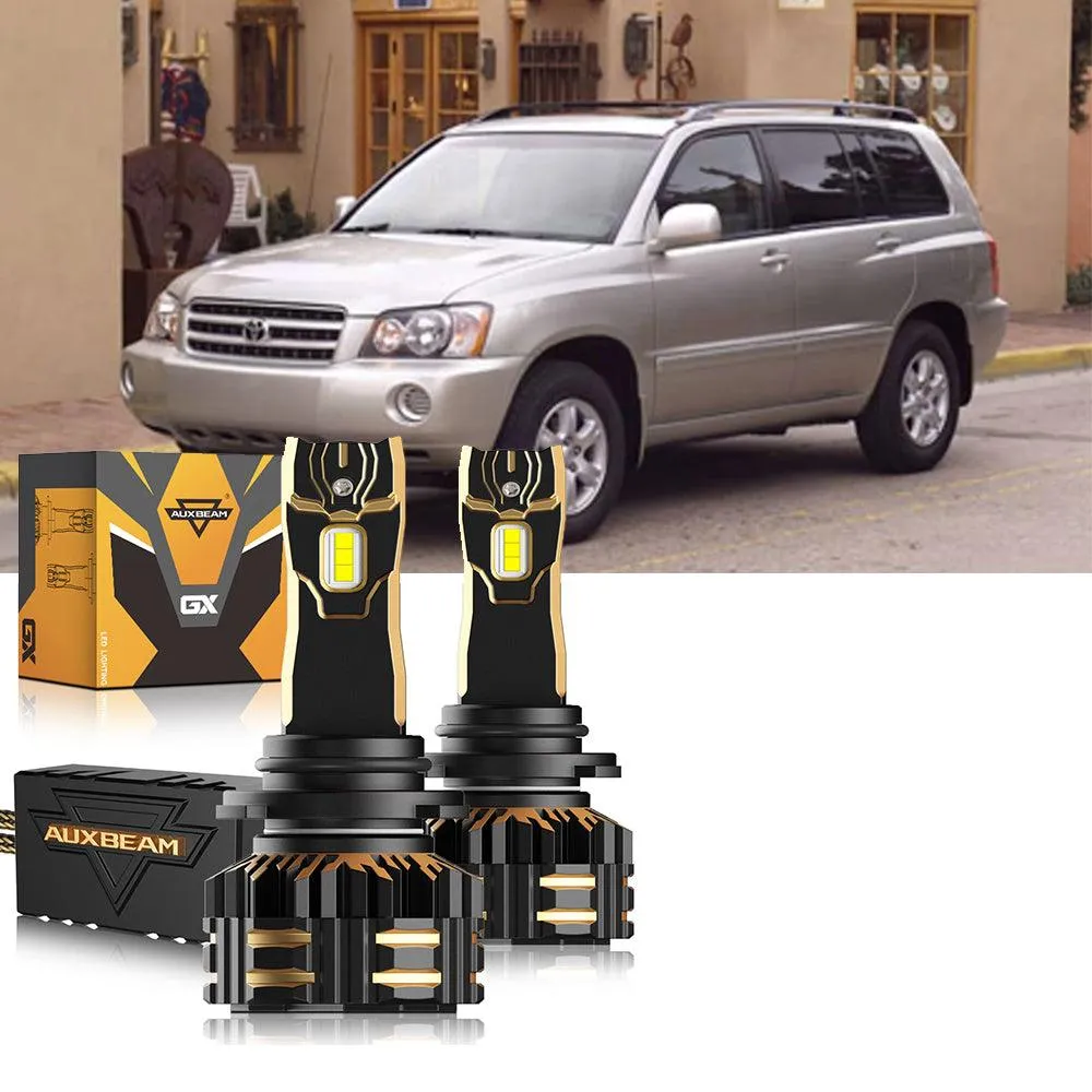For 2001-2003 Toyota Highlander 9005 9006 LED Headlight Bulbs Bundle