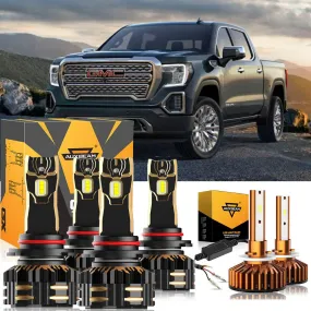 For 2002 GMC Sierra 1500 9005 LED Headlight Bulbs Bundle