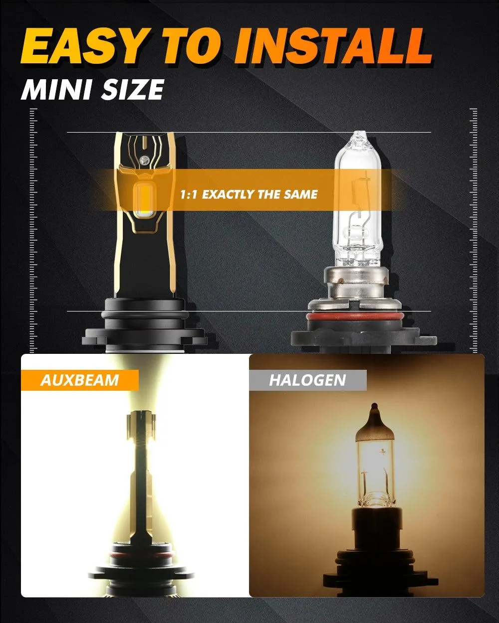 For 2003-2006 GMC Sierra 1500 9005 LED Headlight Bulbs Bundle