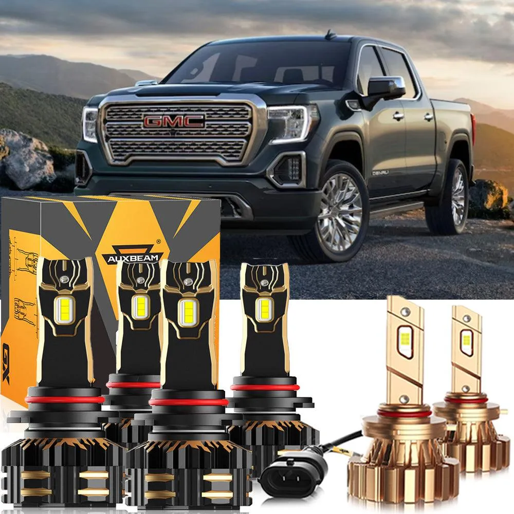 For 2003-2006 GMC Sierra 1500 9005 LED Headlight Bulbs Bundle