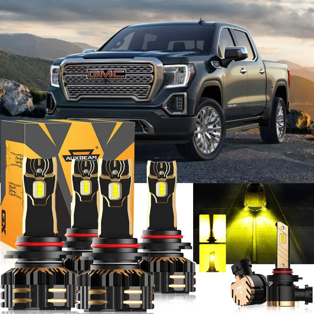 For 2003-2006 GMC Sierra 1500 9005 LED Headlight Bulbs Bundle