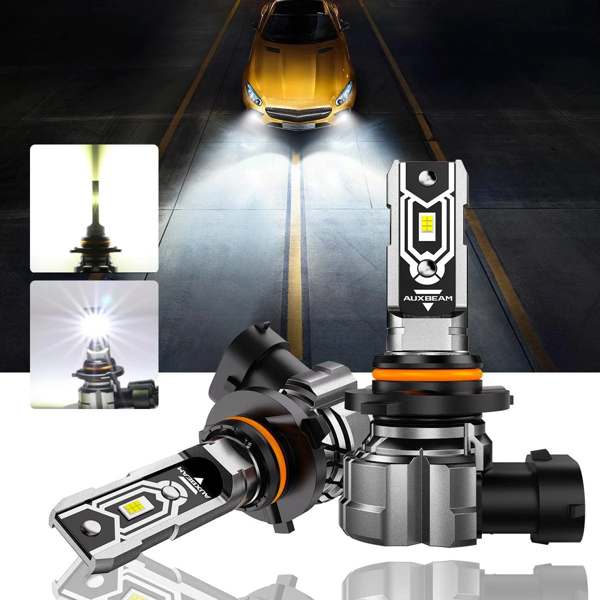 For 2005-2007 Ford Mustang GT H13 LED Headlight Bulbs