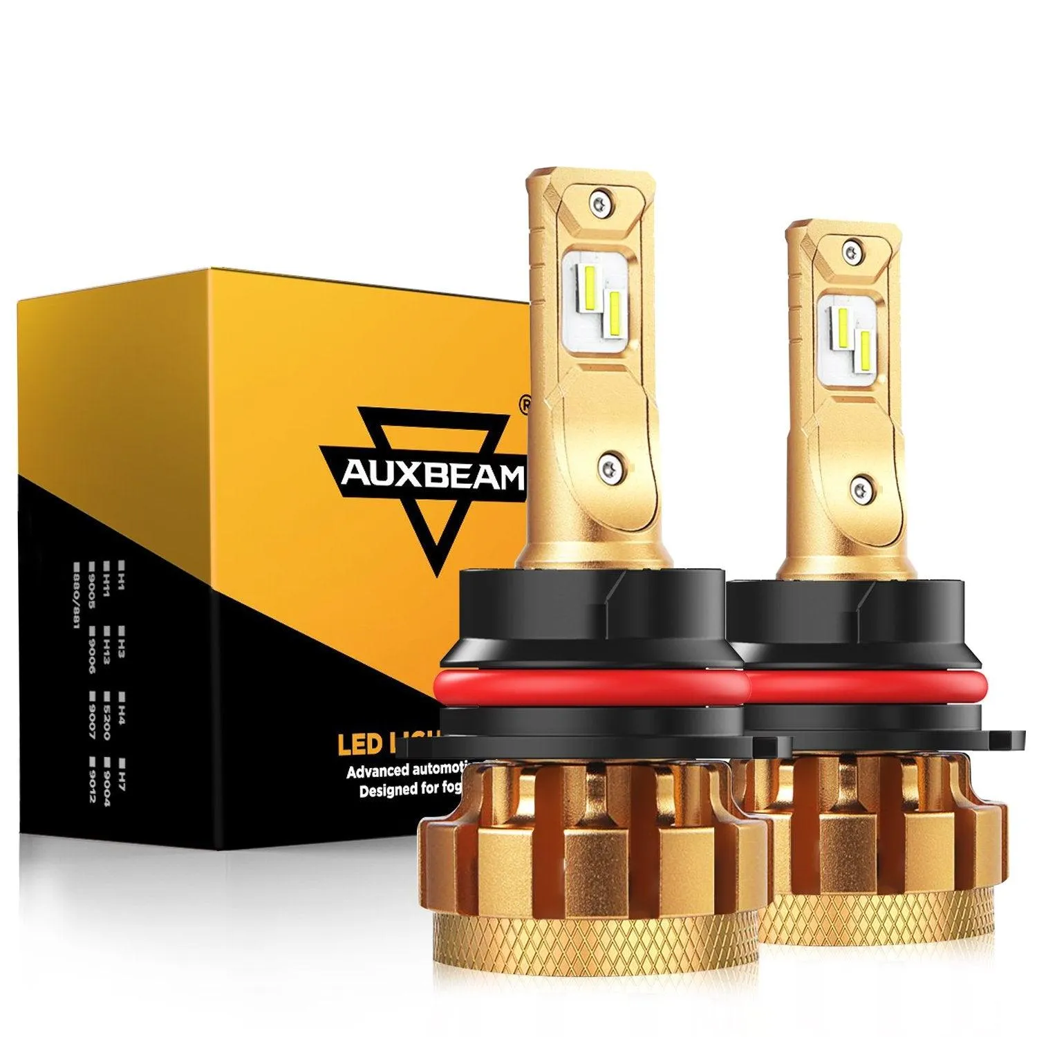 For 2005-2019 Nissan Frontier 9007/HB5 F-16 Plus Series Automotive Grade 14000LM LED Light Bulbs High Low Beam Bundle