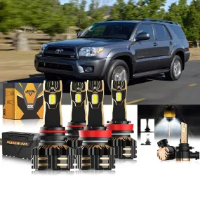 For 2006-2009 Toyota 4Runner 9005 H11 LED Headlight Bulbs Bundle