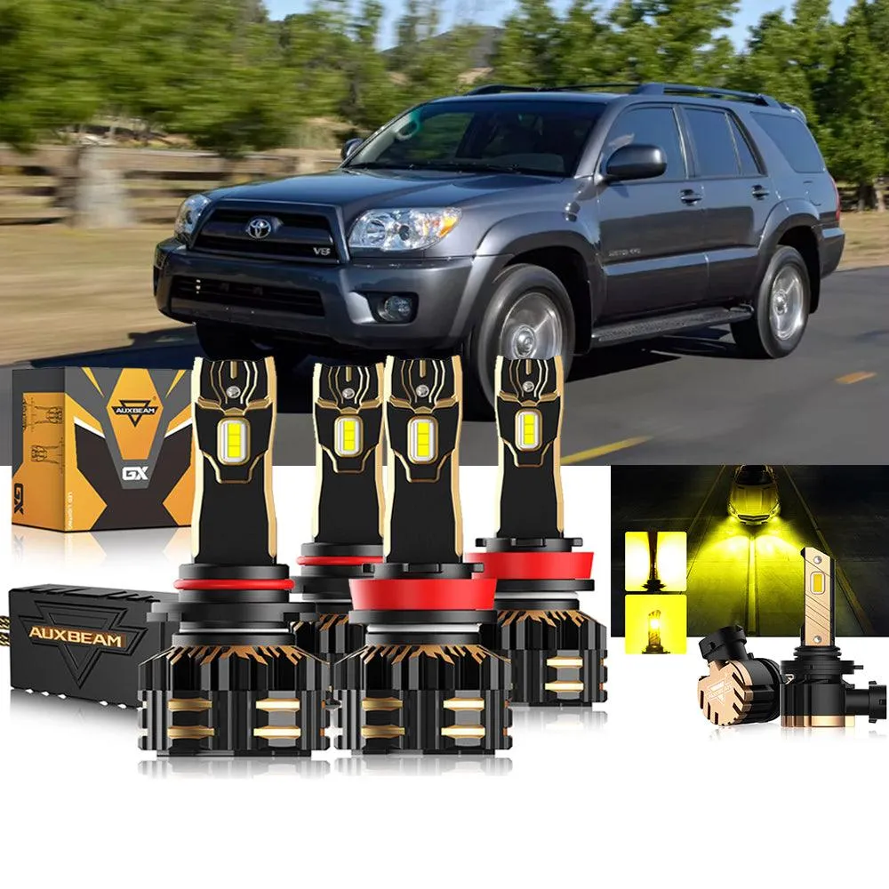 For 2006-2009 Toyota 4Runner 9005 H11 LED Headlight Bulbs Bundle