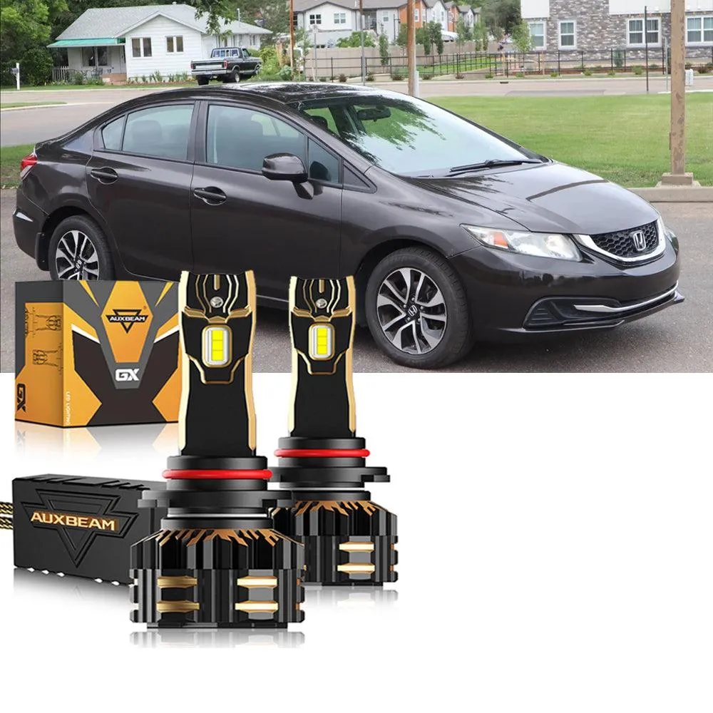 For 2006-2013 Honda Civic 9005 9006 LED Headlight Bulbs Bundle