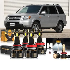 For 2006-2019 Honda Pilot 9005 H11 LED Headlight Bulbs Bundle